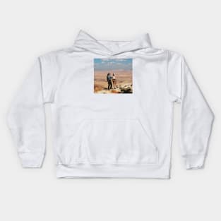 Israel, Mitzpe Ramon. Abseiling at the Crater Kids Hoodie